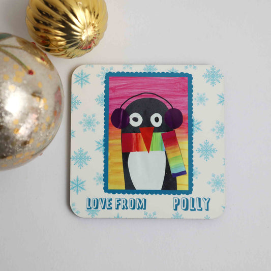 Personalised Christmas Coaster - Star of the Sea Primary School